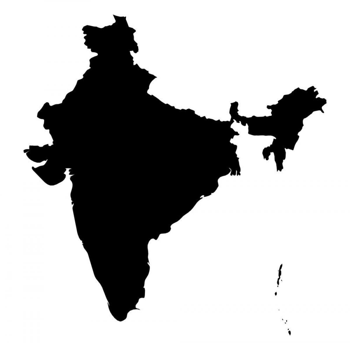 векторная карта Индии
