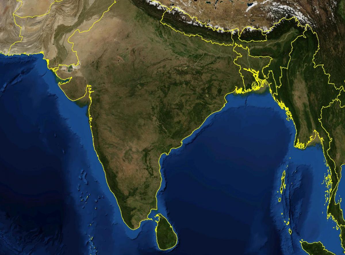 карта неба Индии